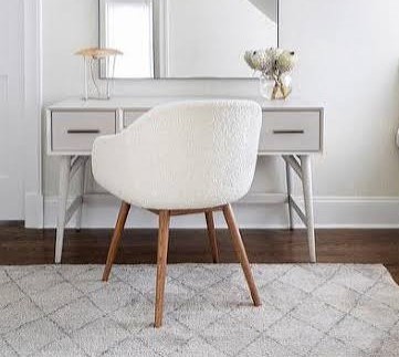 white chair white background